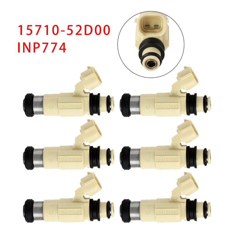 Suzuki Grand Vitara XL-7 2.7L 2001-2006 15710-52D00 INP774 6PCS Fuel Injector