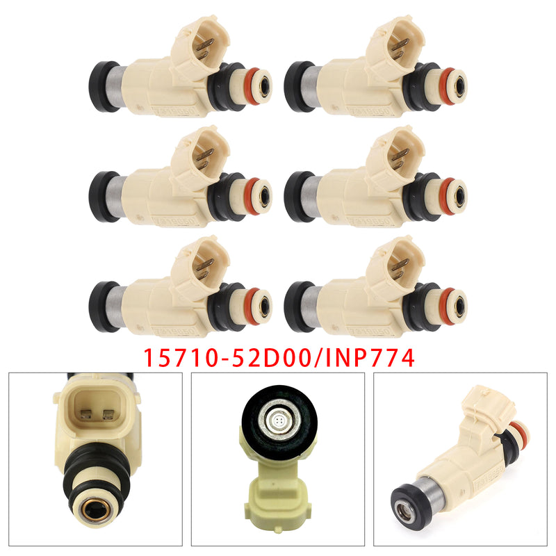 Suzuki Grand Vitara XL-7 2.7L 2001-2006 15710-52D00 INP774 6PCS Fuel Injector
