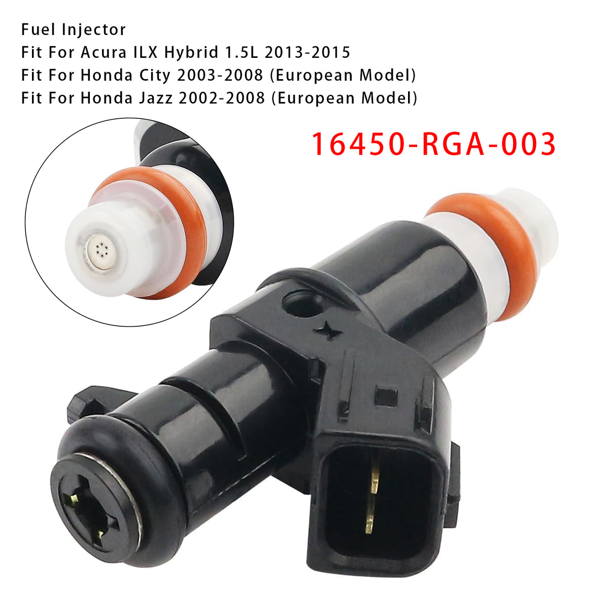 Honda Civic Hybrid 1.3L 1.5L Insight Hybrid 16450-RGA-003 1PCS Fuel Injector