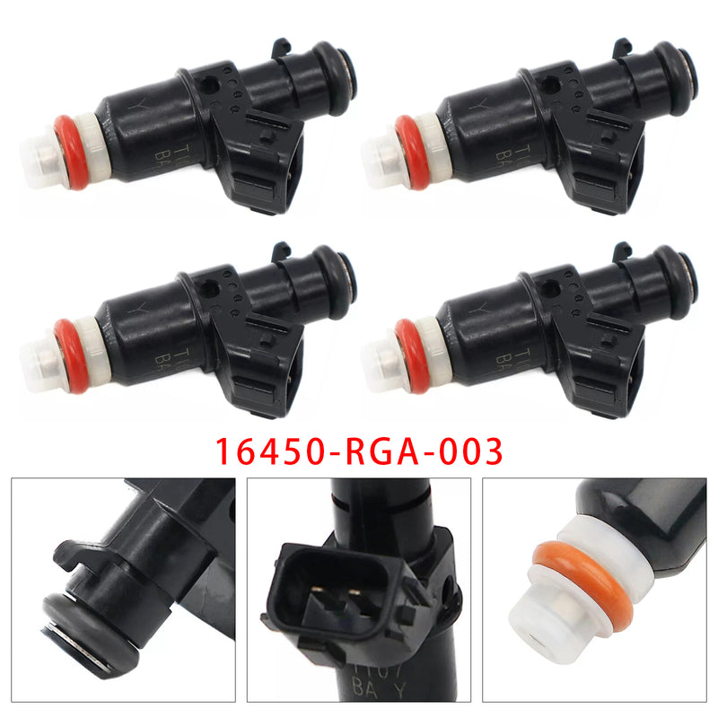 Honda Civic Hybrid 1.3L 1.5L Insight Hybrid 16450-RGA-003 4PCS Fuel Injector