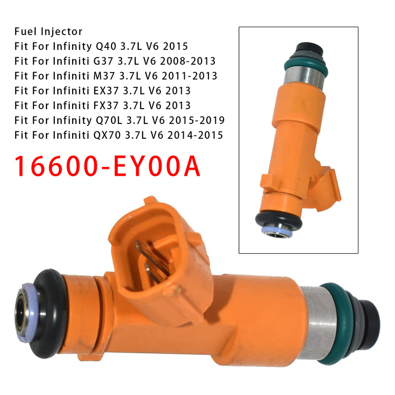 Infiniti G37 Q60 QX70 FX37 Nissan 370Z 3.7L 16600-EY00A 1PCS Fuel Injector