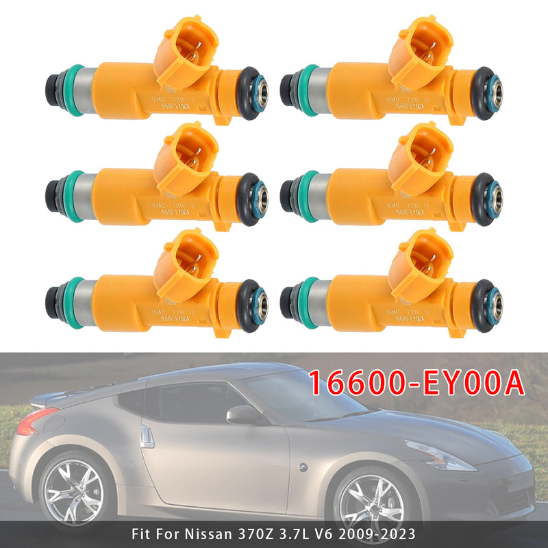 Infiniti G37 Q60 QX70 FX37 Nissan 370Z 3.7L 16600-EY00A 6PCS Fuel Injector