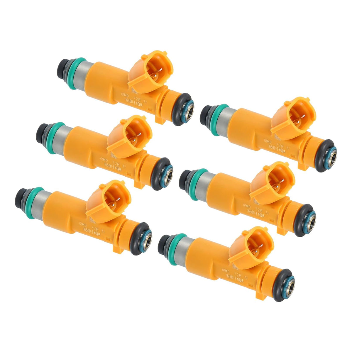 Infiniti G37 Q60 QX70 FX37 Nissan 370Z 3.7L 16600-EY00A 6PCS Fuel Injector