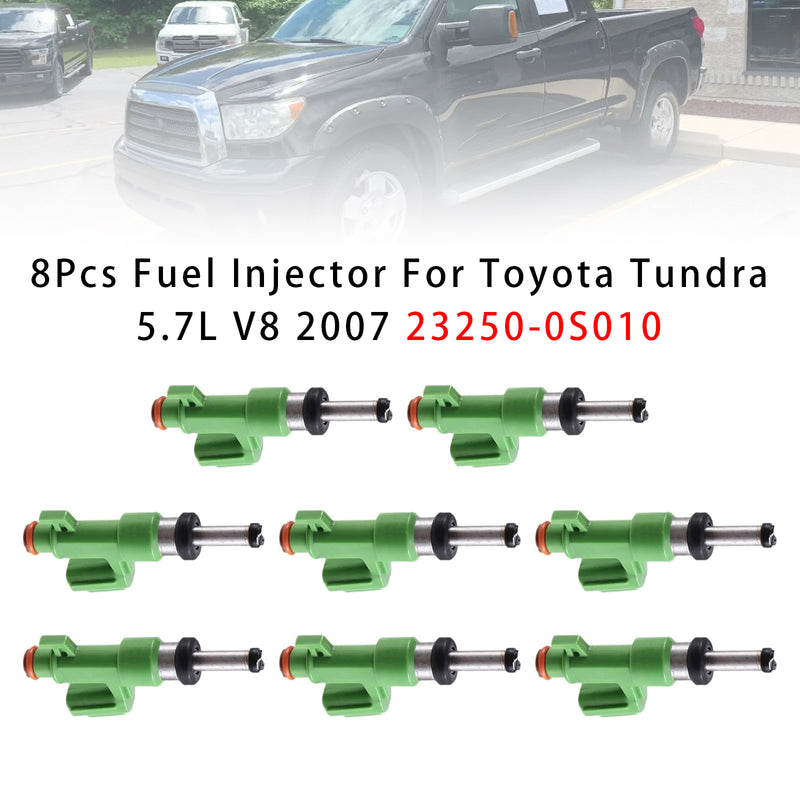 Toyota Tundra 5.7L V8 2007 23250-0S010 8PCS Fuel Injector