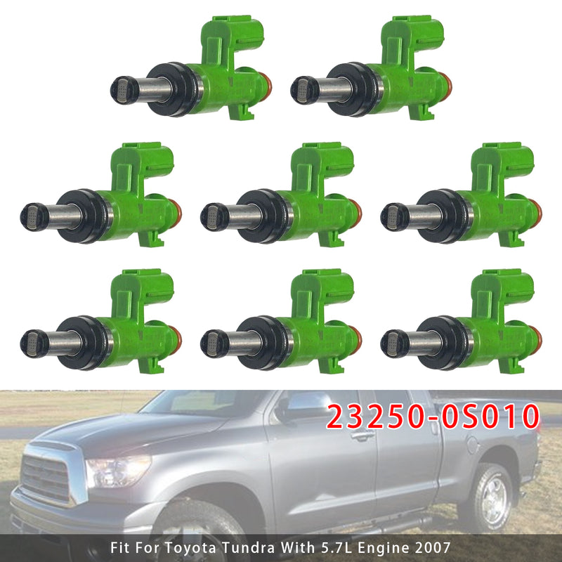 Toyota Tundra 5.7L V8 2007 23250-0S010 8PCS Fuel Injector