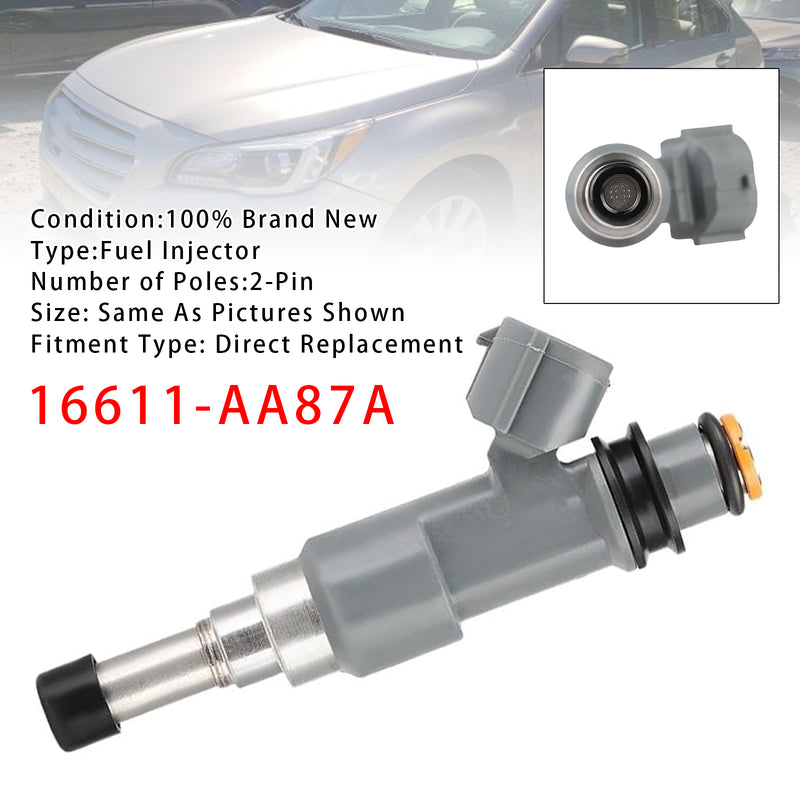 Subaru Legacy Outback 2.5L H4 2015-2017 16611-AA87A 1PCS Fuel Injector
