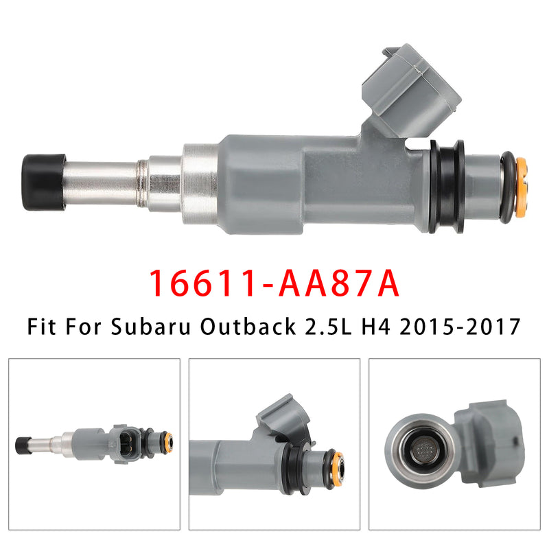 Subaru Legacy Outback 2.5L H4 2015-2017 16611-AA87A 1PCS Fuel Injector