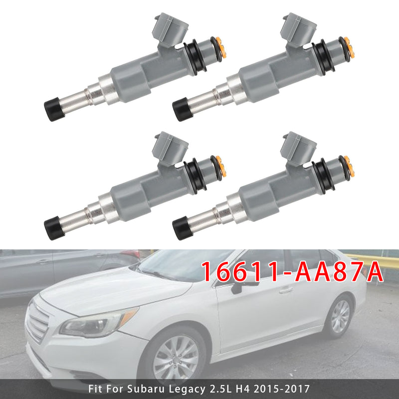 Subaru Legacy Outback 2.5L H4 2015-2017 16611-AA87A 4PCS Fuel Injector