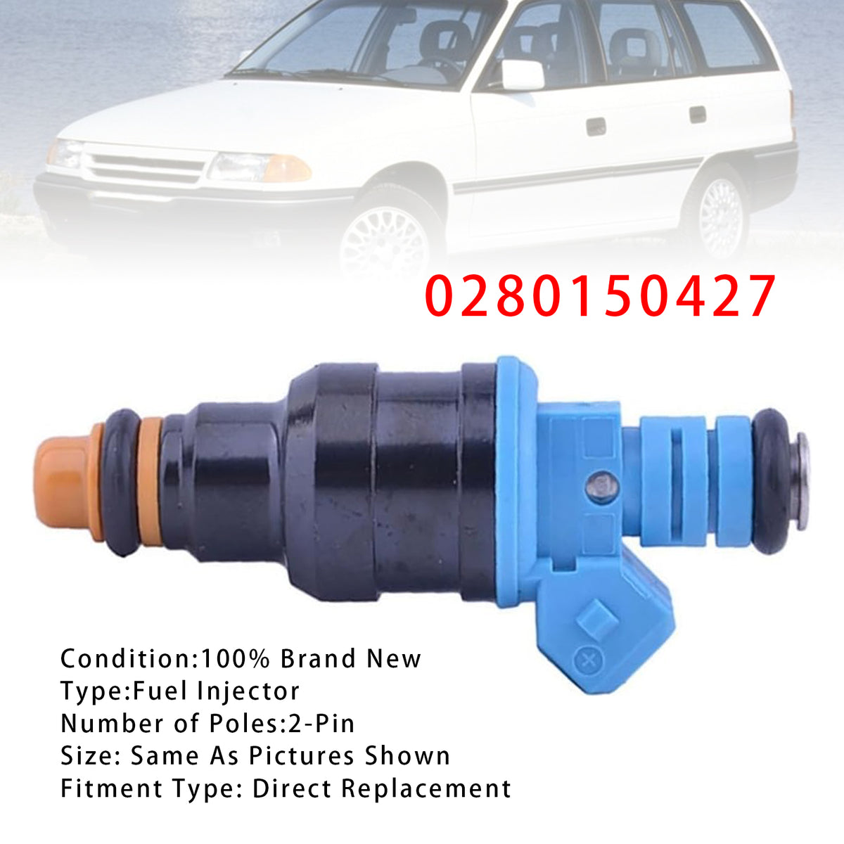 Opel Astra Cavalier Calibra 2.0L 0280150427 1PCS Fuel Injector