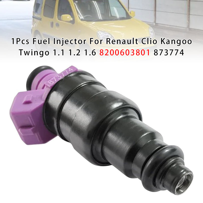 Renault Clio Kangoo Twingo 1.1 1.2 1.6 8200603801 873774 1PCS Fuel Injector