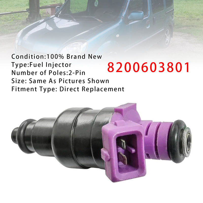 Renault Clio Kangoo Twingo 1.1 1.2 1.6 8200603801 873774 1PCS Fuel Injector