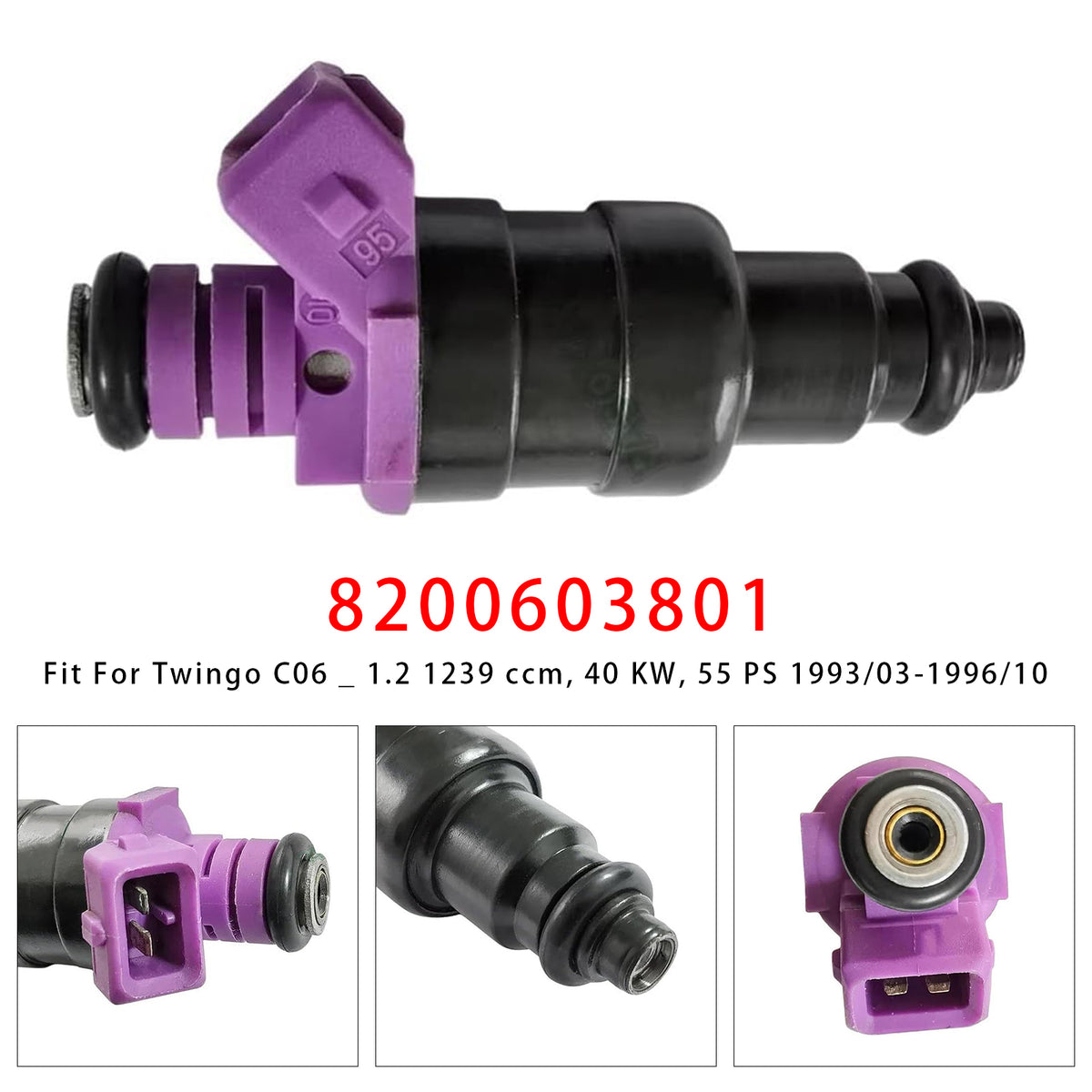 Renault Clio Kangoo Twingo 1.1 1.2 1.6 8200603801 873774 1PCS Fuel Injector