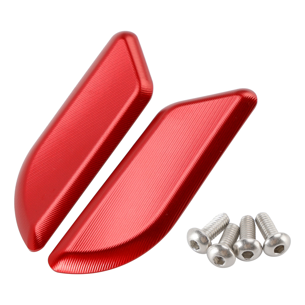 Ducati 959 1299 Panigale 2015-2019 Billet Red Mirror Block Off Plates