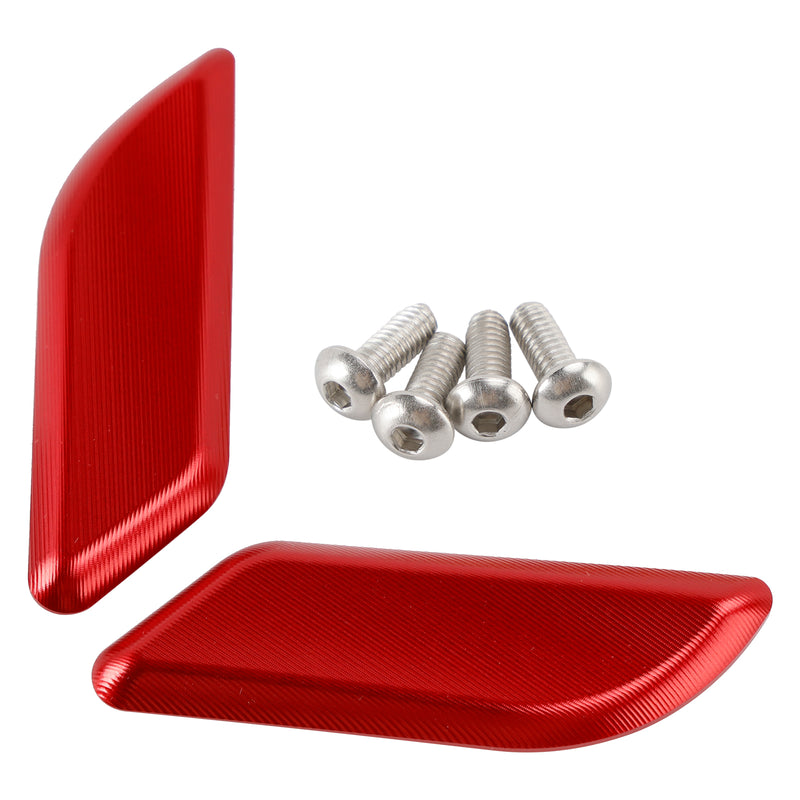 Ducati 959 1299 Panigale 2015-2019 Billet Red Mirror Block Off Plates