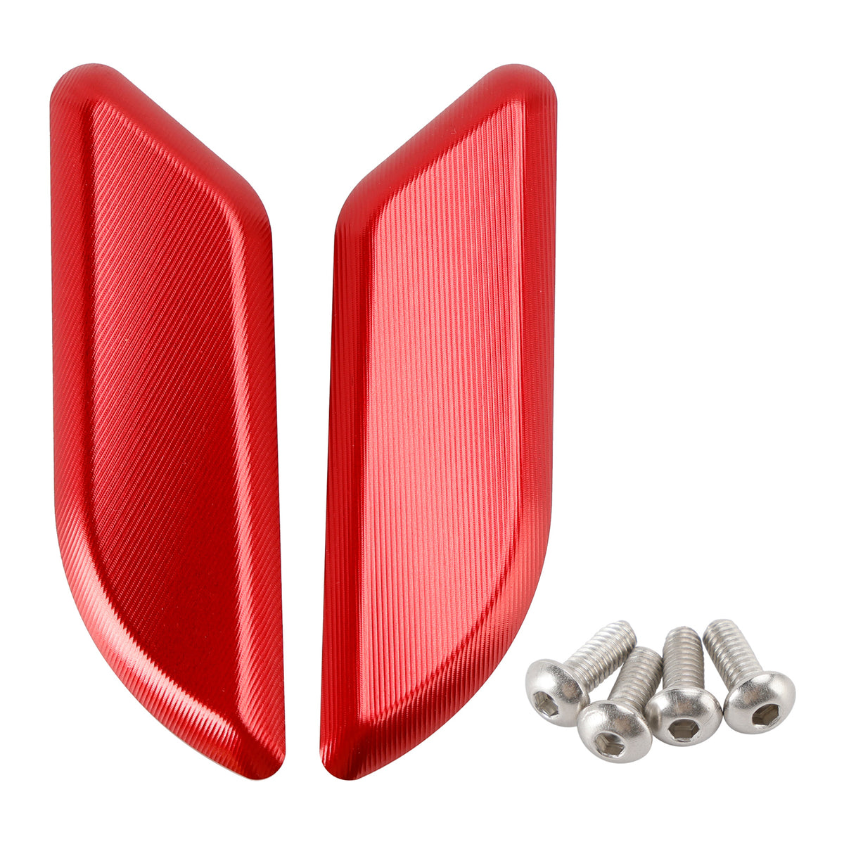 Ducati 959 1299 Panigale 2015-2019 Billet Red Mirror Block Off Plates