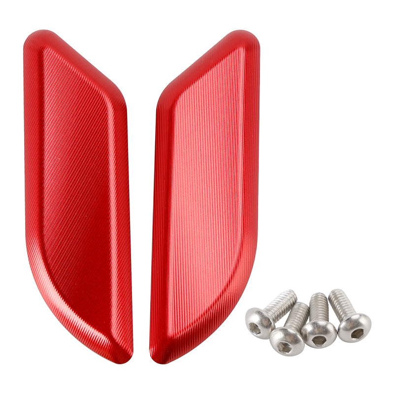 Ducati 959 1299 Panigale 2015-2019 Billet Red Mirror Block Off Plates