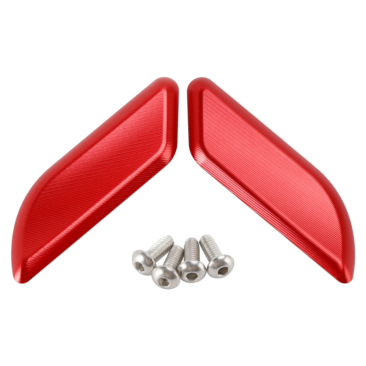Ducati 959 1299 Panigale 2015-2019 Billet Red Mirror Block Off Plates