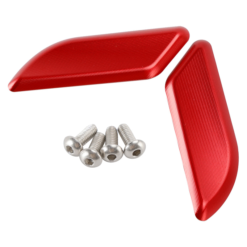 Ducati 959 1299 Panigale 2015-2019 Billet Red Mirror Block Off Plates