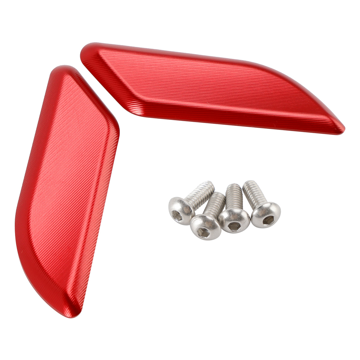 Ducati 959 1299 Panigale 2015-2019 Billet Red Mirror Block Off Plates