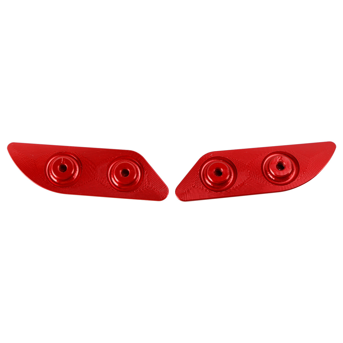 Ducati 959 1299 Panigale 2015-2019 Billet Red Mirror Block Off Plates