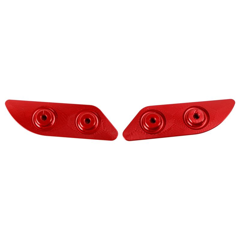 Ducati 959 1299 Panigale 2015-2019 Billet Red Mirror Block Off Plates