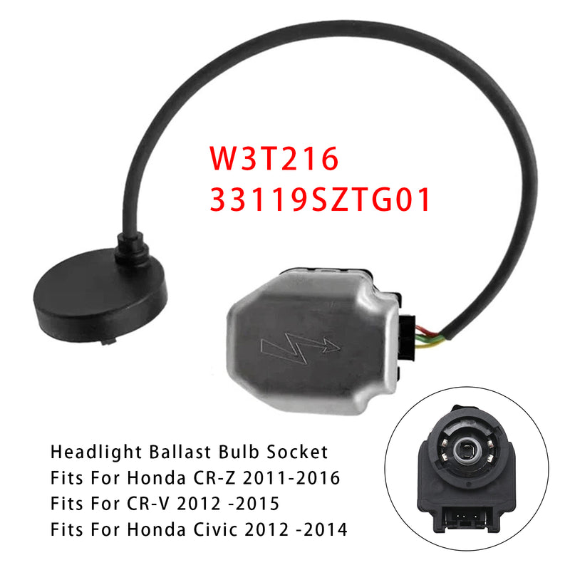 Honda CR-V Civic CR-Z Mazda CX9 CX5 3 Xenon HID Ballast Bulb Socket W3T216