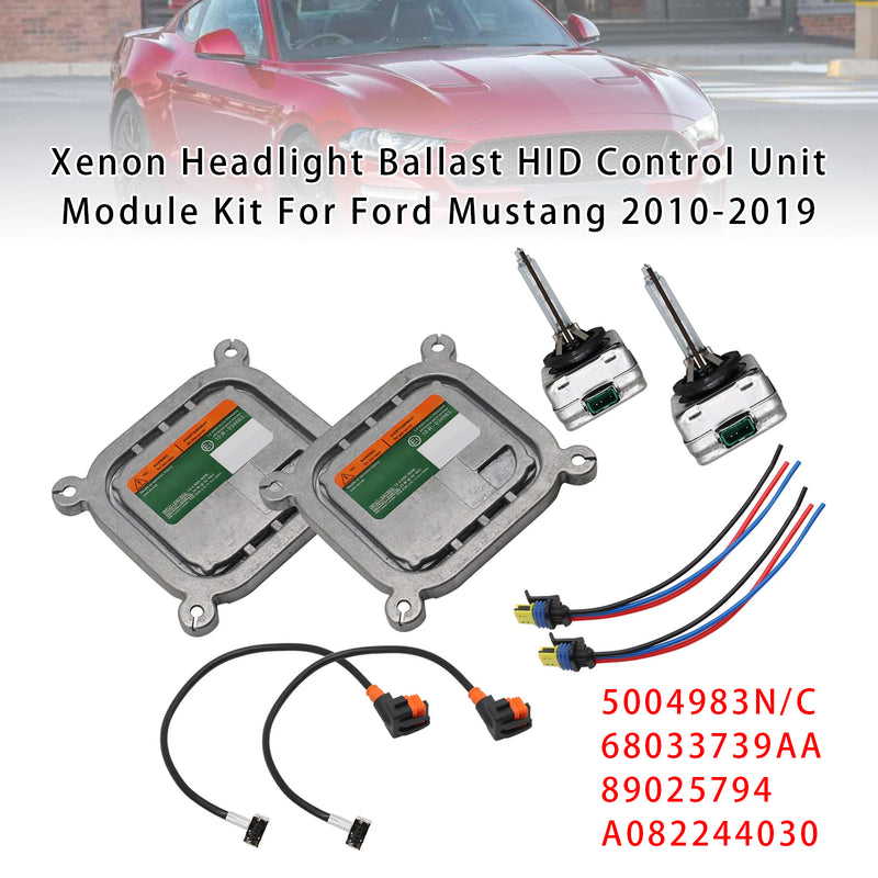 2010-2019 Ford Mustang Xenon Headlight Ballast HID Control Unit Module Kit