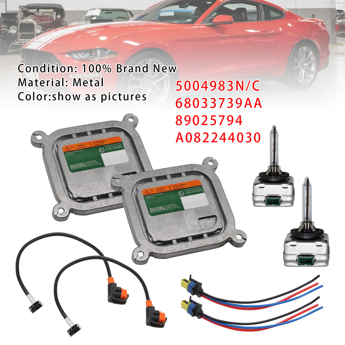 2010-2019 Ford Mustang Xenon Headlight Ballast HID Control Unit Module Kit