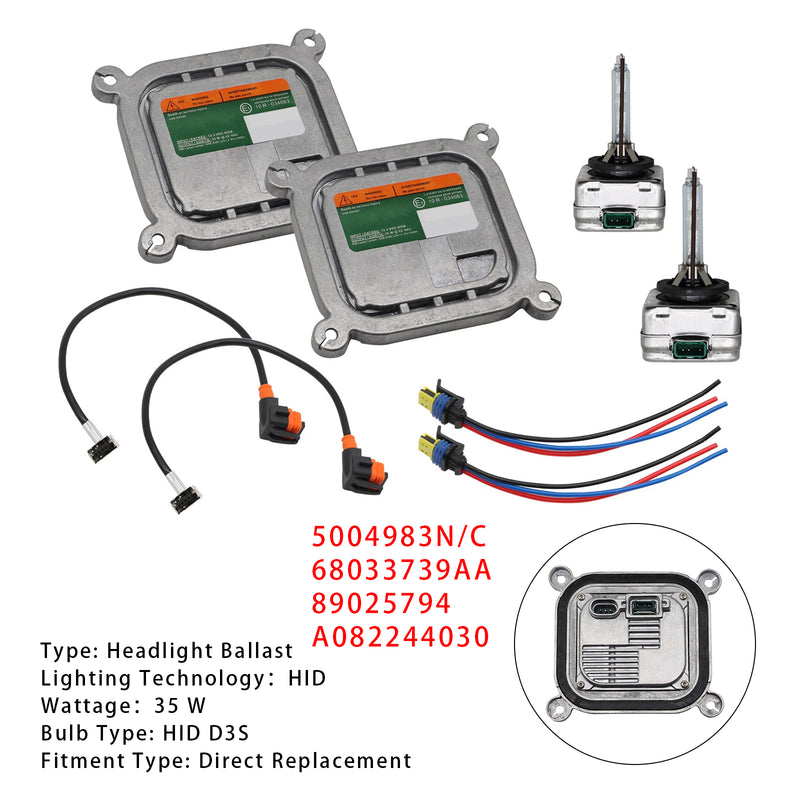 2010-2019 Ford Mustang Xenon Headlight Ballast HID Control Unit Module Kit