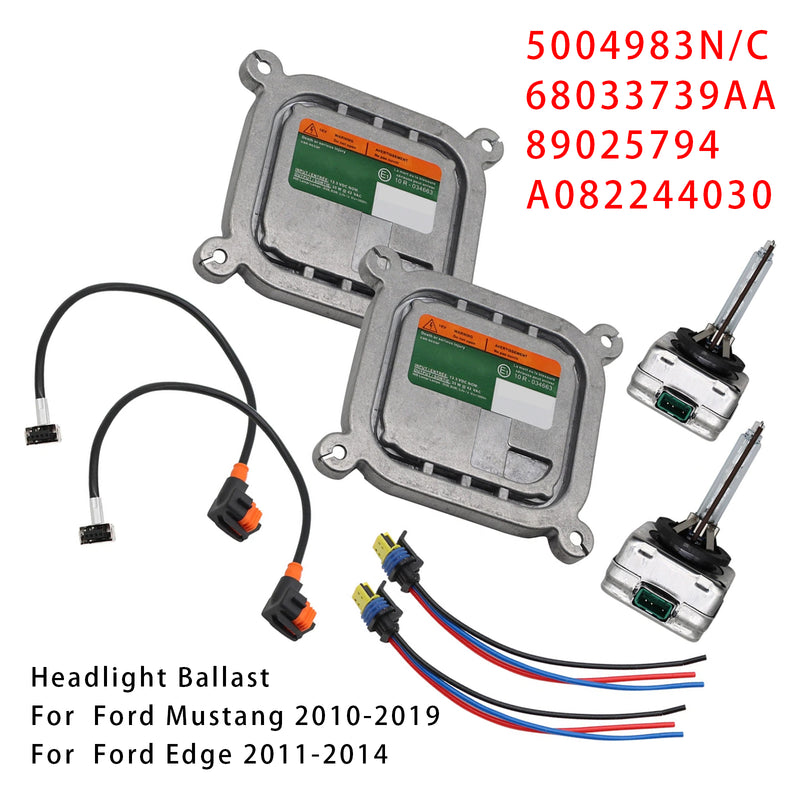 2010-2019 Ford Mustang Xenon Headlight Ballast HID Control Unit Module Kit