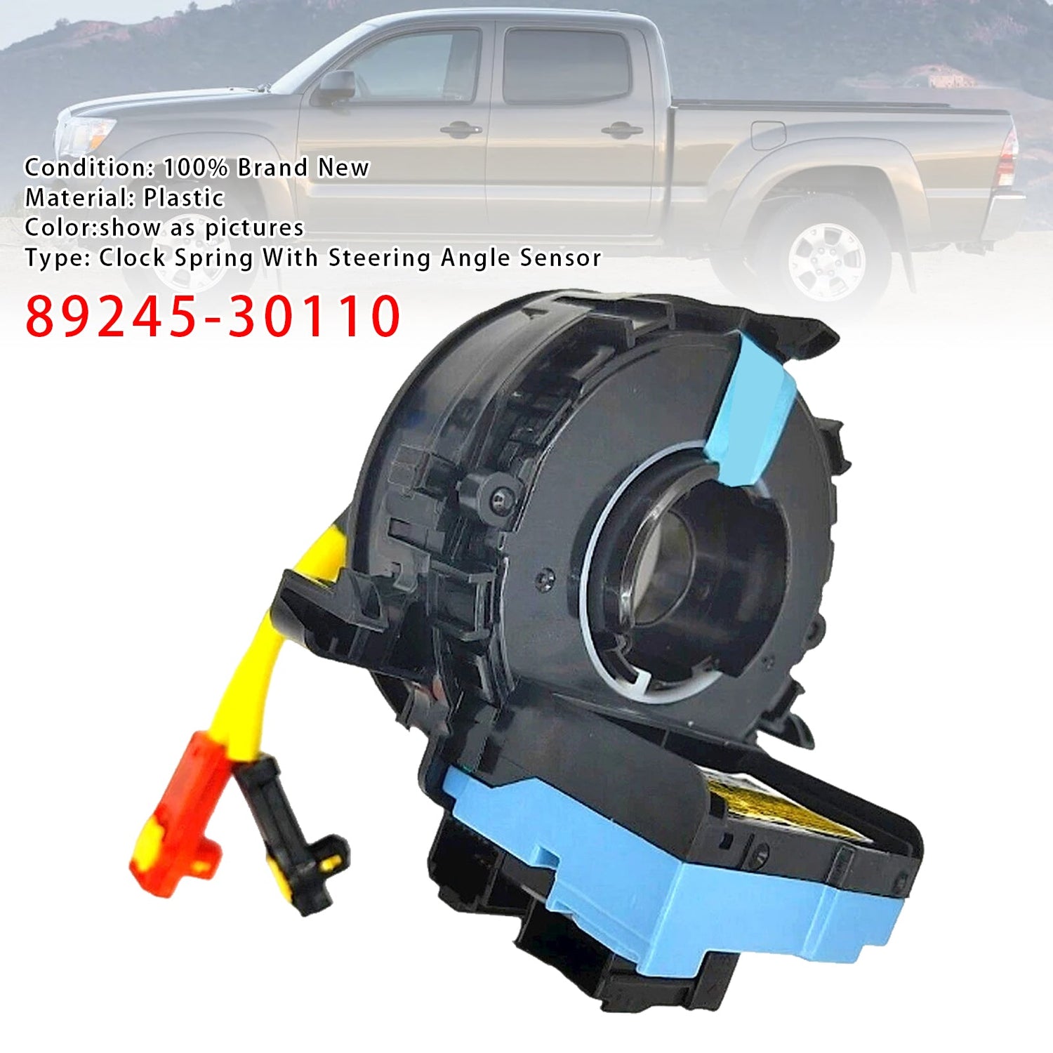 2005-2011 Toyota Tacoma 8430648030 843060E010 Clock Spring With Steering Angle Sensor Audio Control