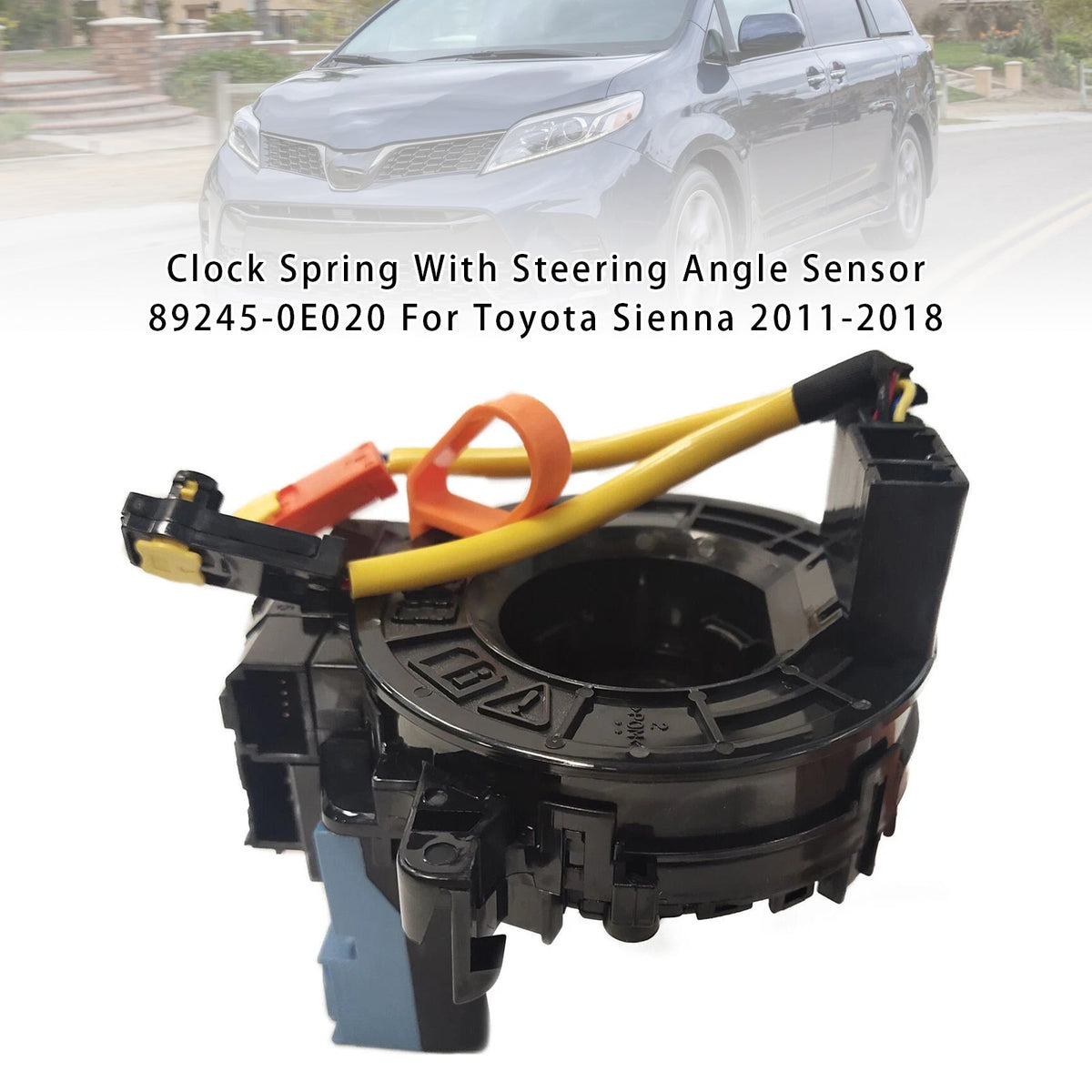 Clock Spring With Steering Angle Sensor 89245-0E020 For Toyota Sienna 2011-2018