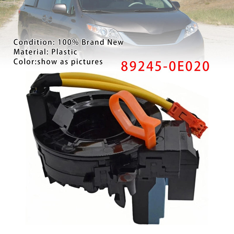 Clock Spring With Steering Angle Sensor 89245-0E020 For Toyota Sienna 2011-2018