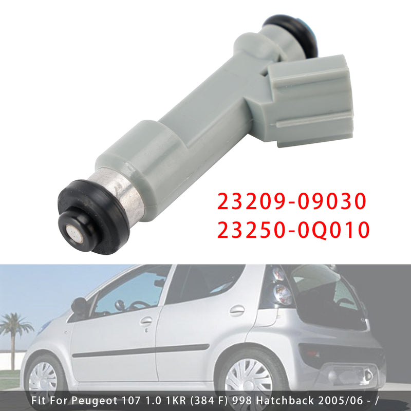 Toyota Citroen Peugeot 1.0 23209-09030 23250-0Q010 1PCS Fuel Injector