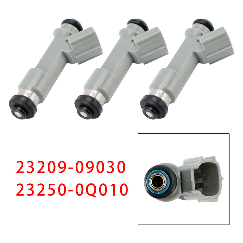 Toyota Citroen Peugeot 1.0 23209-09030 23250-0Q010 3Pcs Fuel Injector