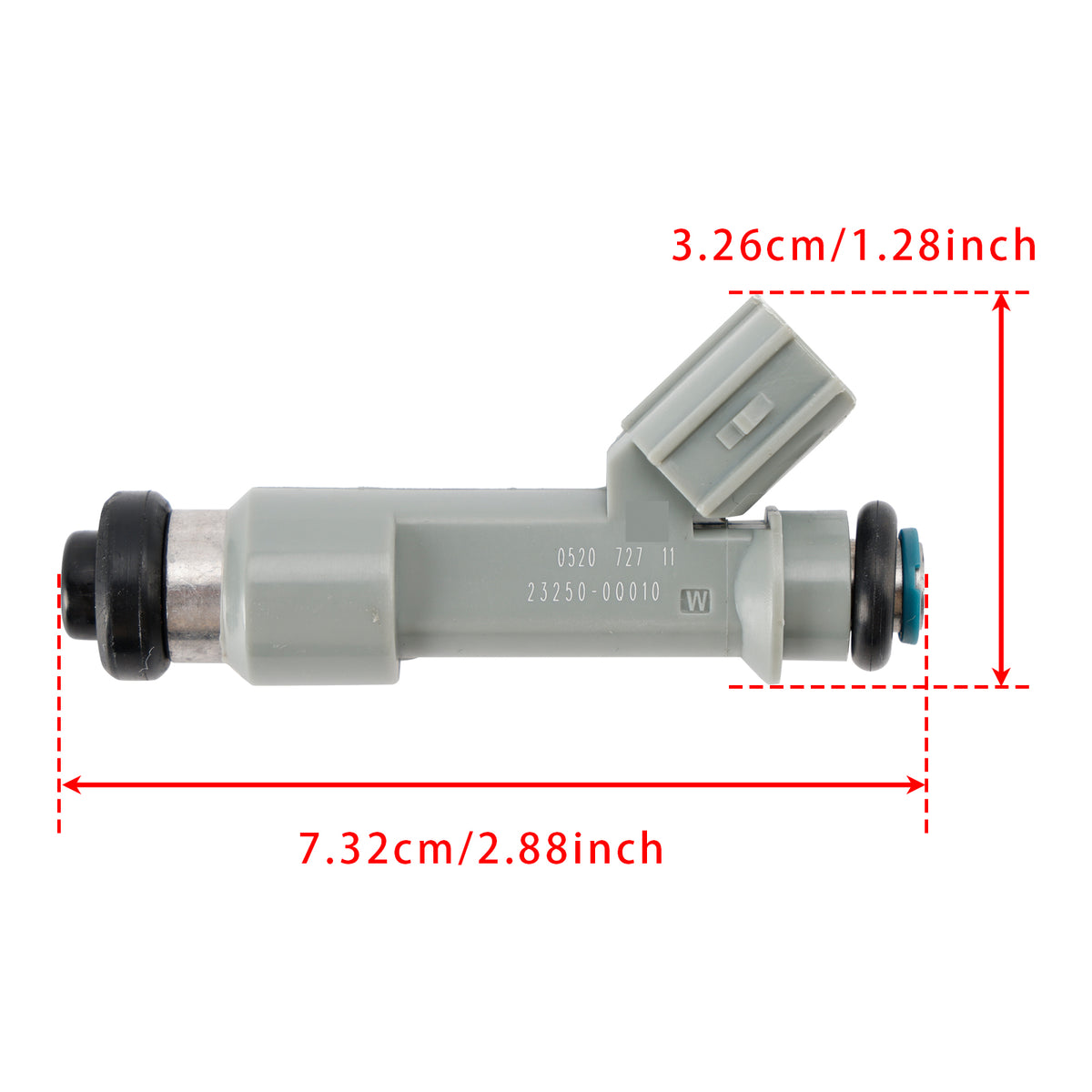 Toyota Citroen Peugeot 1.0 23209-09030 23250-0Q010 1PCS Fuel Injector