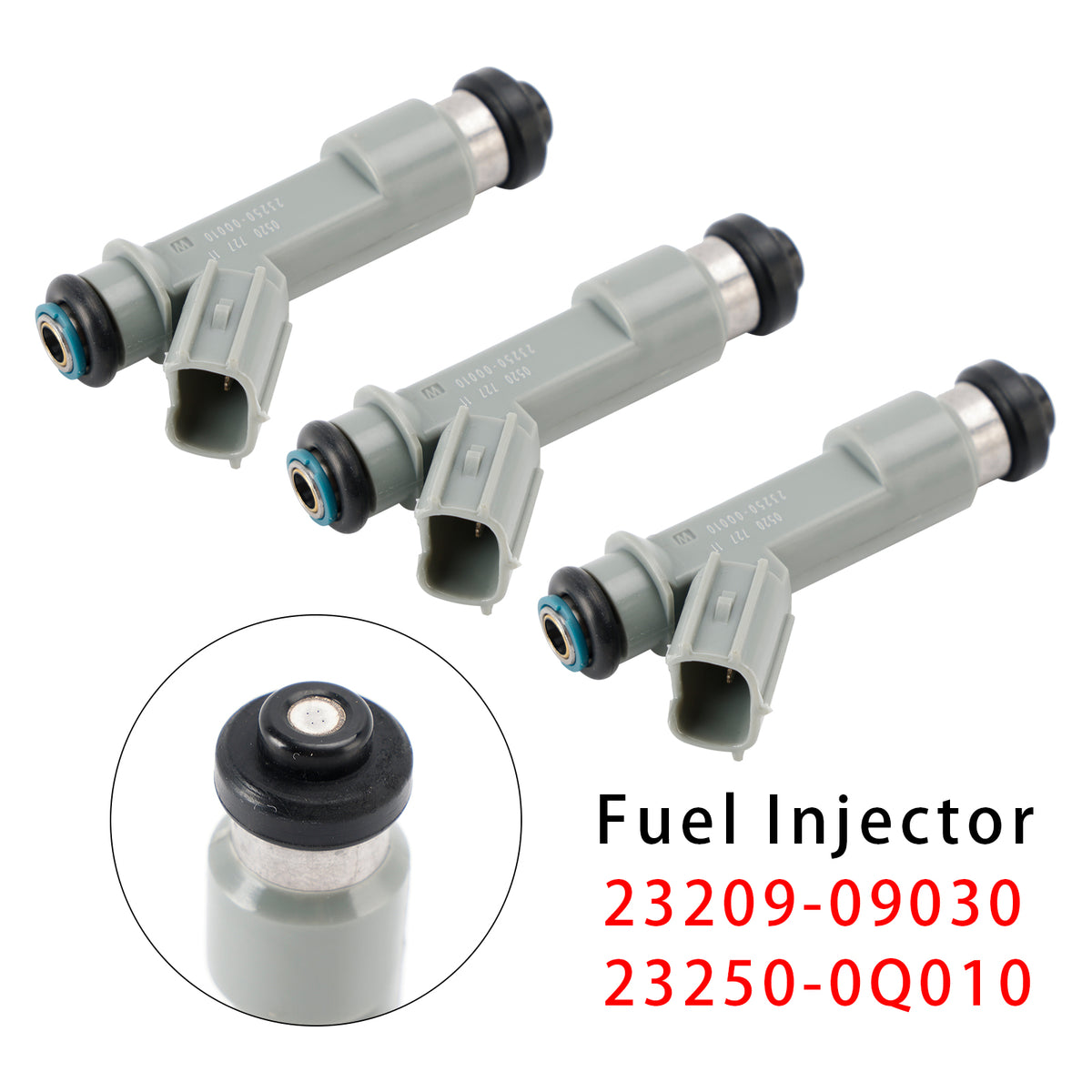 Toyota Citroen Peugeot 1.0 23209-09030 23250-0Q010 3Pcs Fuel Injector