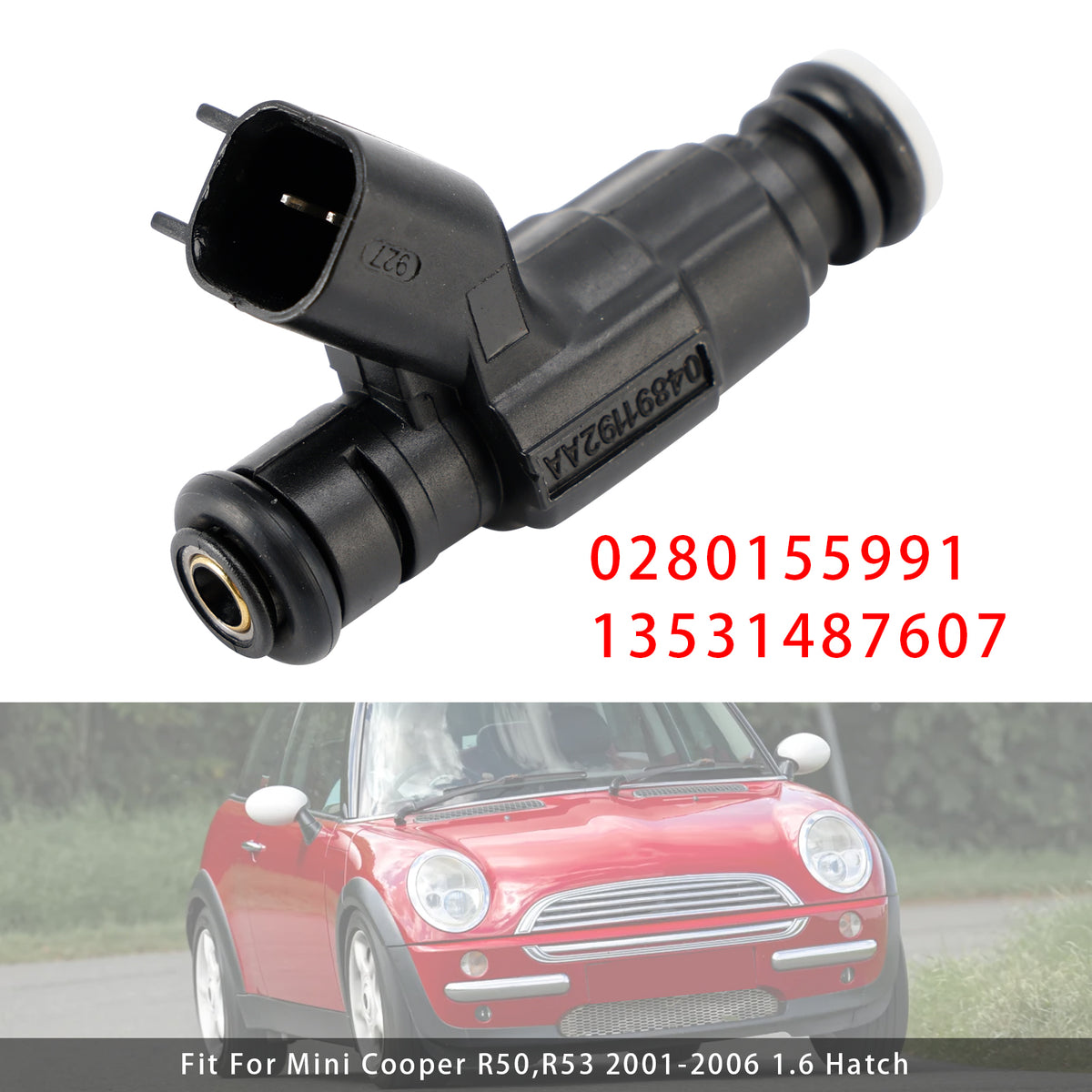 Mini Cooper One R50 R53 R52 1.6 0280155991 13531487607 1PCS Fuel Injector