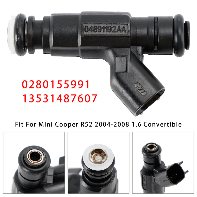 Mini Cooper One R50 R53 R52 1.6 0280155991 13531487607 1PCS Fuel Injector
