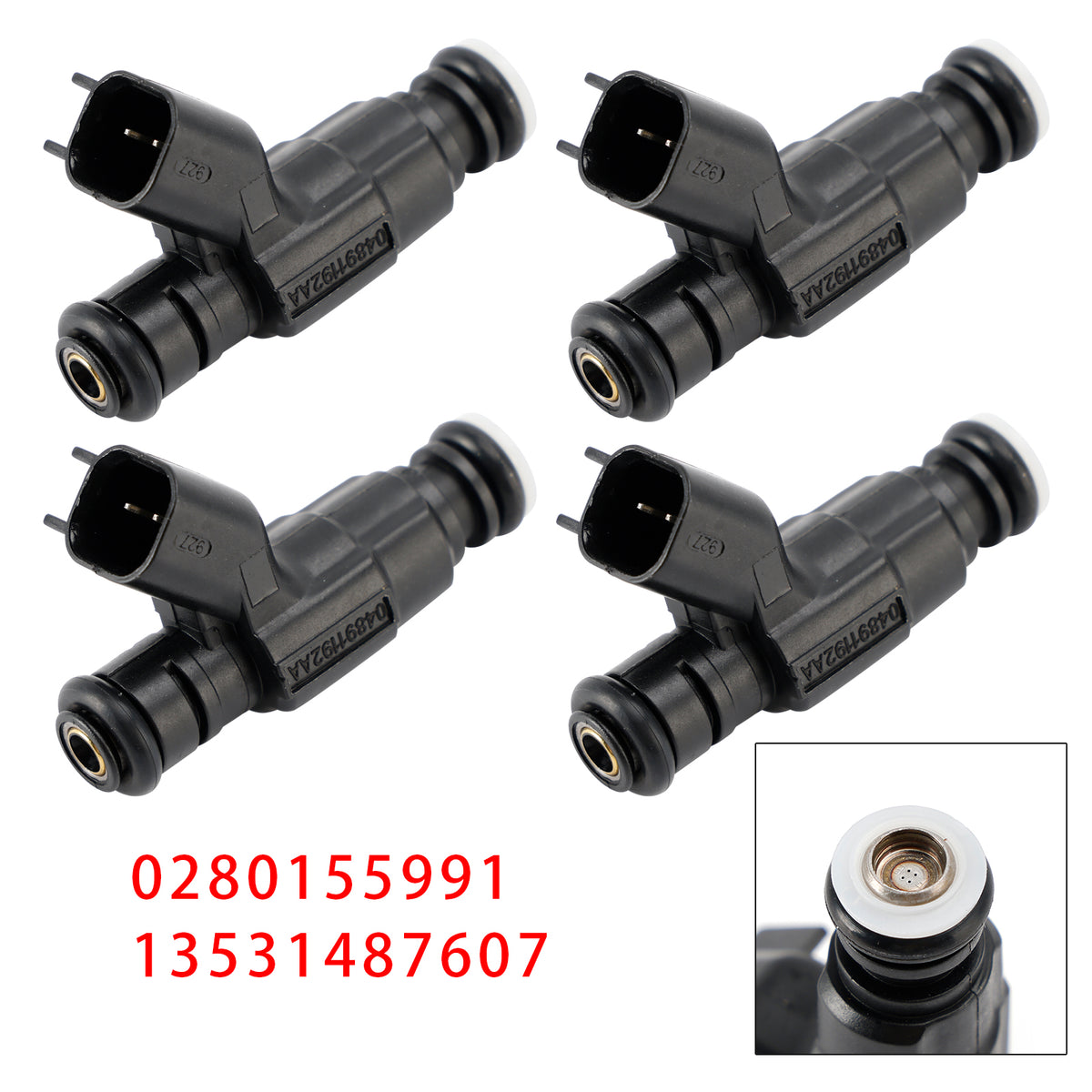 Mini Cooper One R50 R53 R52 1.6 0280155991 13531487607 4PCS Fuel Injector