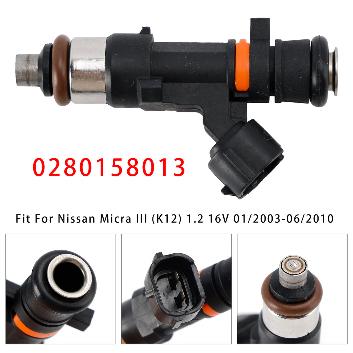 Nissan Micra III (K12) NOTE(E11 NE11) 0280158013 1PCS Fuel Injector