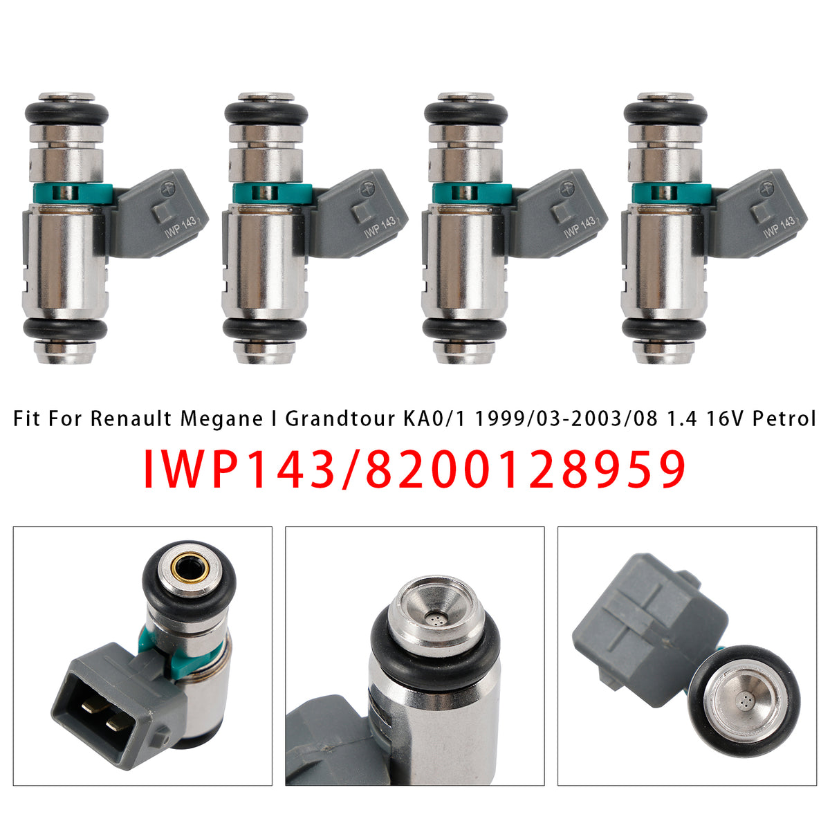 Renault Clio Scenic Megane Nissan Platina Aprio IWP143 4PCS Fuel Injector