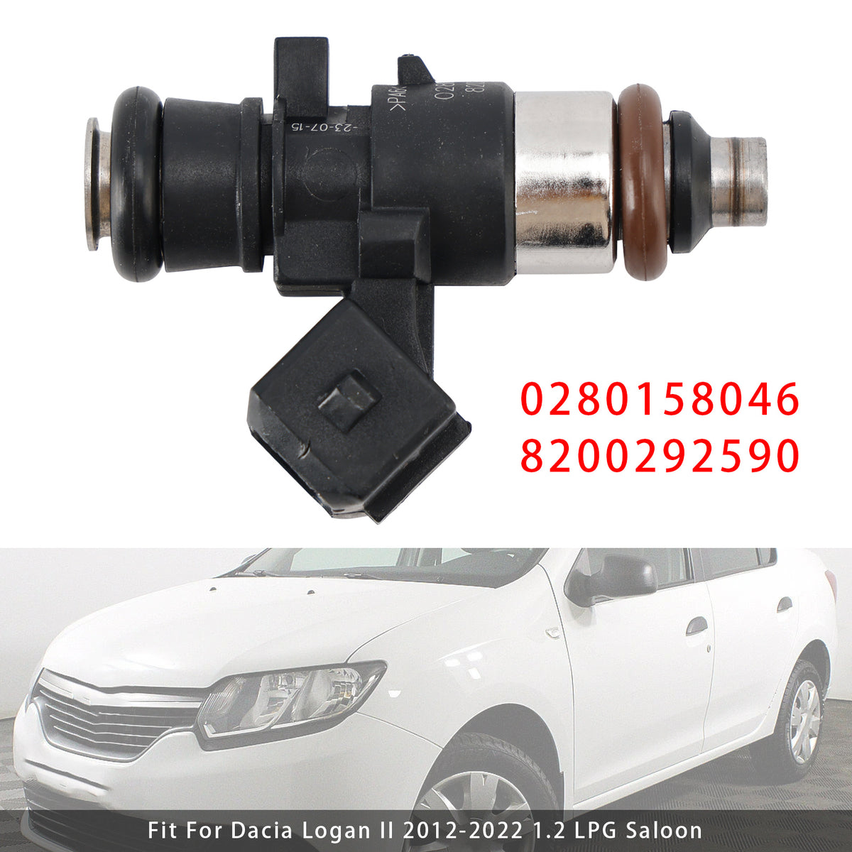 Dacia Sandero Renault Clio III 0280158046 8200292590 1PCS Fuel Injector