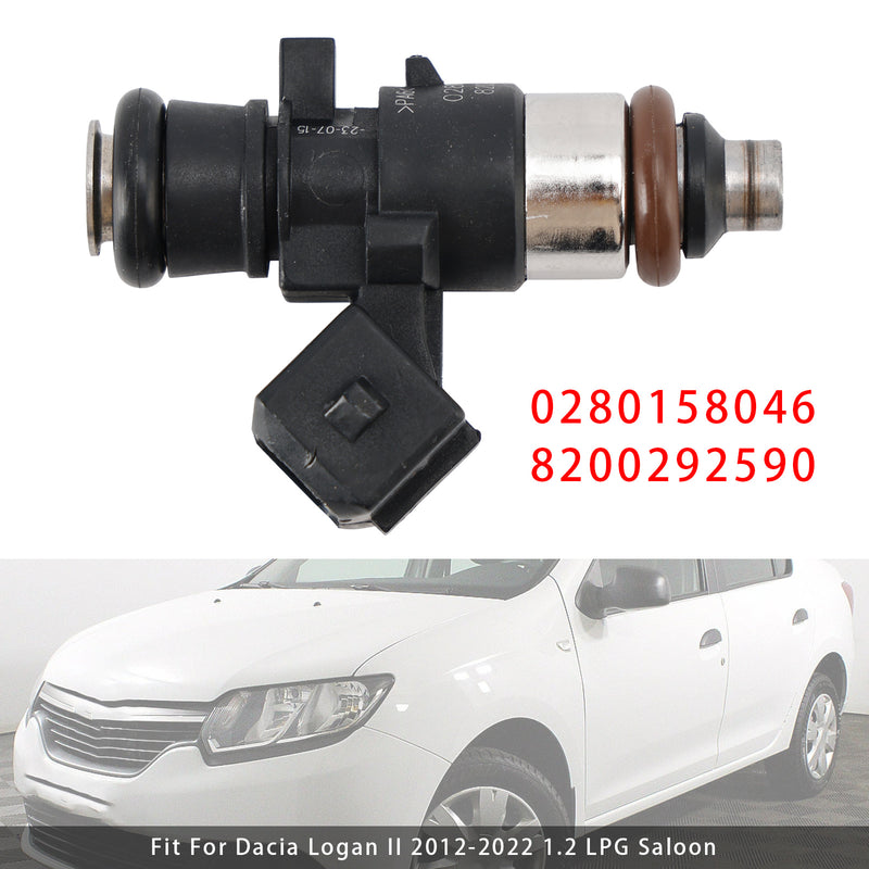 Dacia Sandero Renault Clio III 0280158046 8200292590 1PCS Fuel Injector