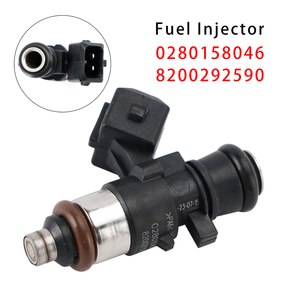 Dacia Sandero Renault Clio III 0280158046 8200292590 1PCS Fuel Injector