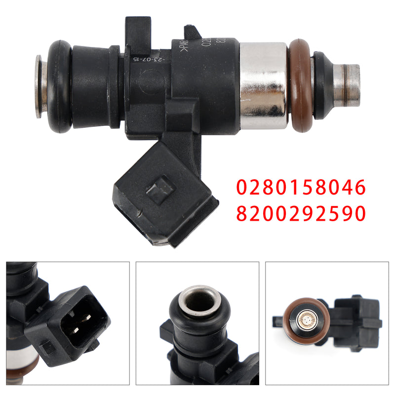 Dacia Sandero Renault Clio III 0280158046 8200292590 1PCS Fuel Injector