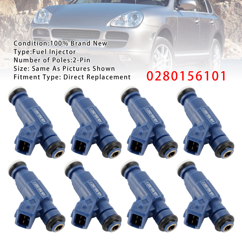 Porsche Cayenne 9PA 4.5L 0280156101 8PCS Fuel Injector