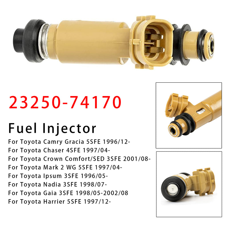 Toyota Avensis Carina Corona RAV4 2.2L 3.0L 23250-74170 1PCS Fuel Injector