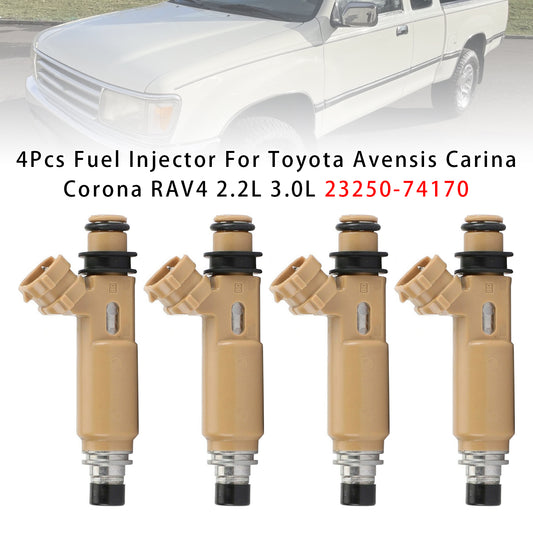 Toyota Avensis Carina Corona RAV4 2.2L 3.0L 23250-74170 4PCS Fuel Injector