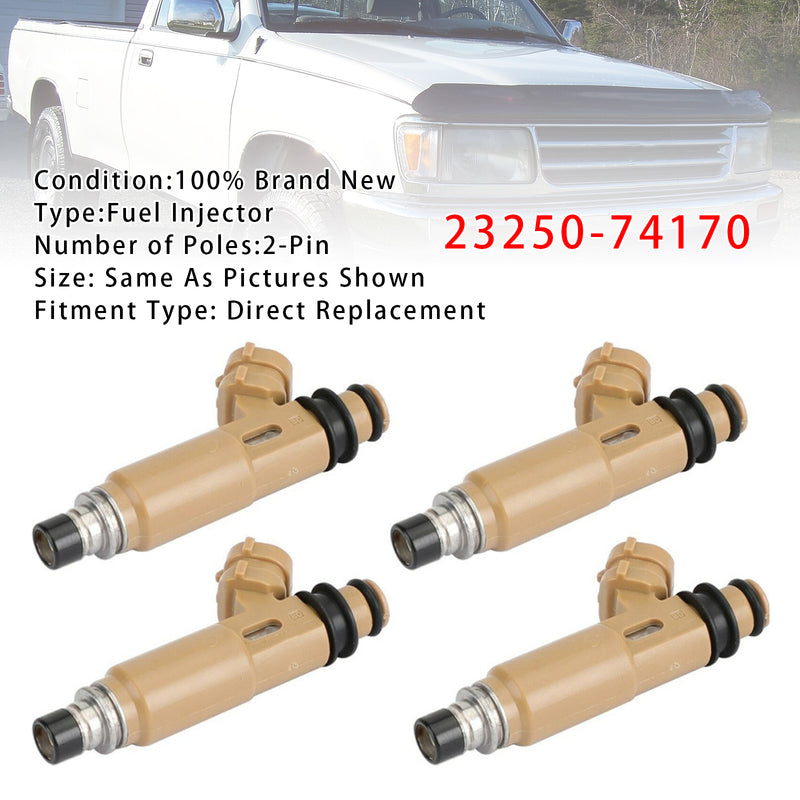 Toyota Avensis Carina Corona RAV4 2.2L 3.0L 23250-74170 4PCS Fuel Injector